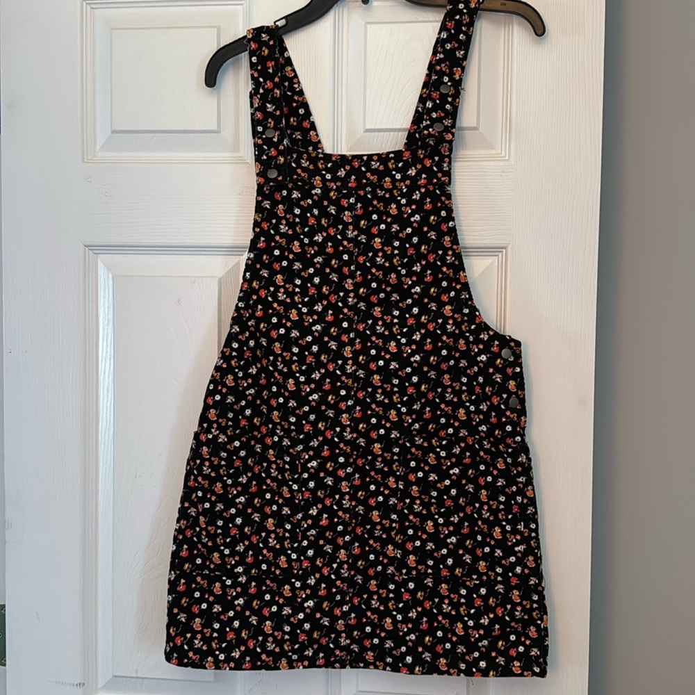 Corduroy jumpsuit dress ; adorable, like new; teen size
